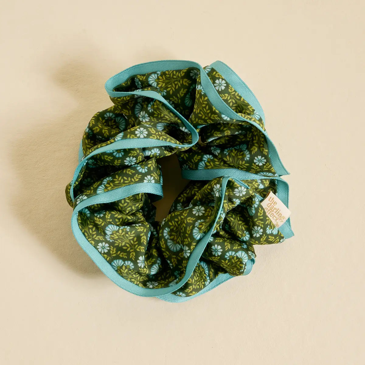 Ruffle Up Scrunchie | Everbloom Forest Green