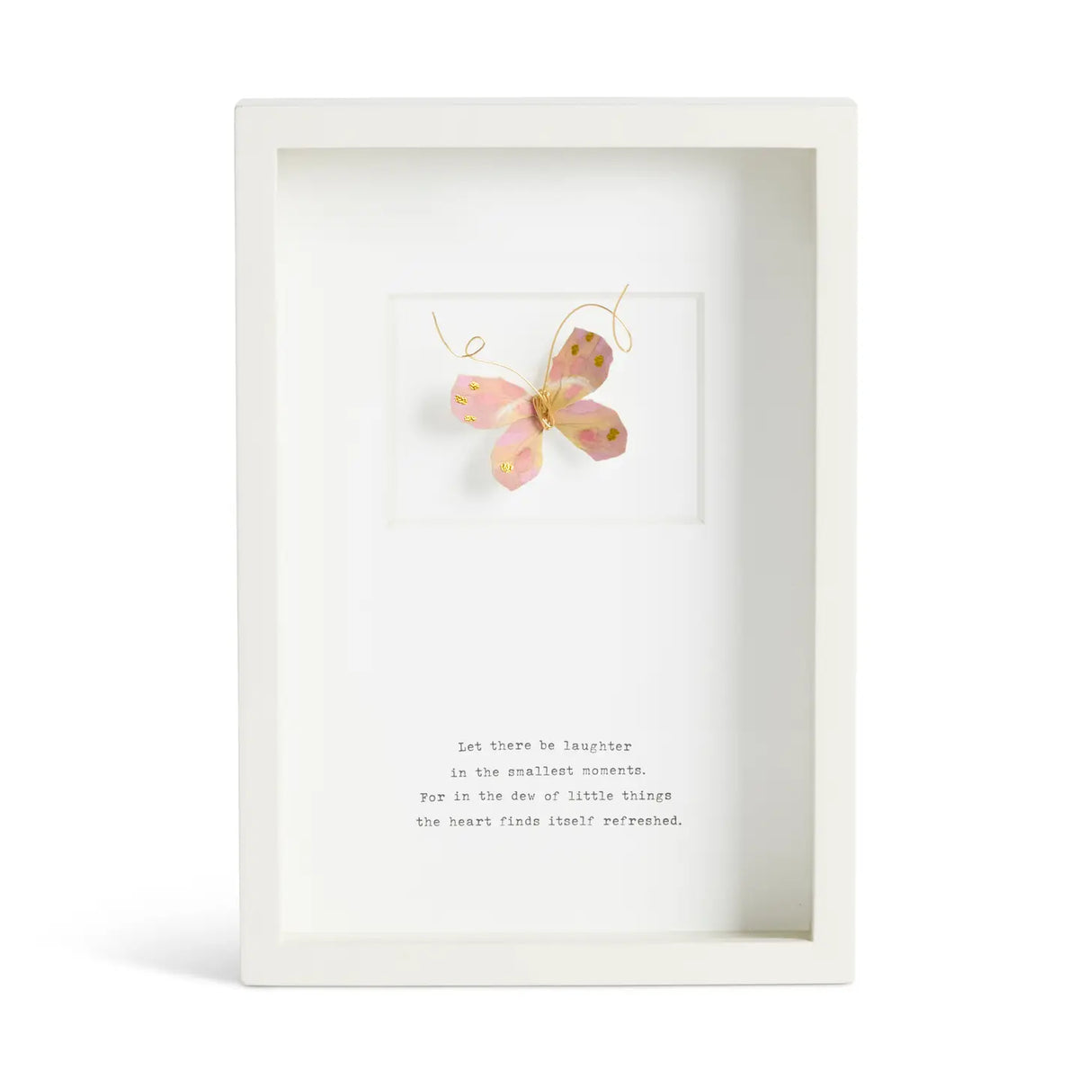 Butterfly Quote Wall Art | Laughter