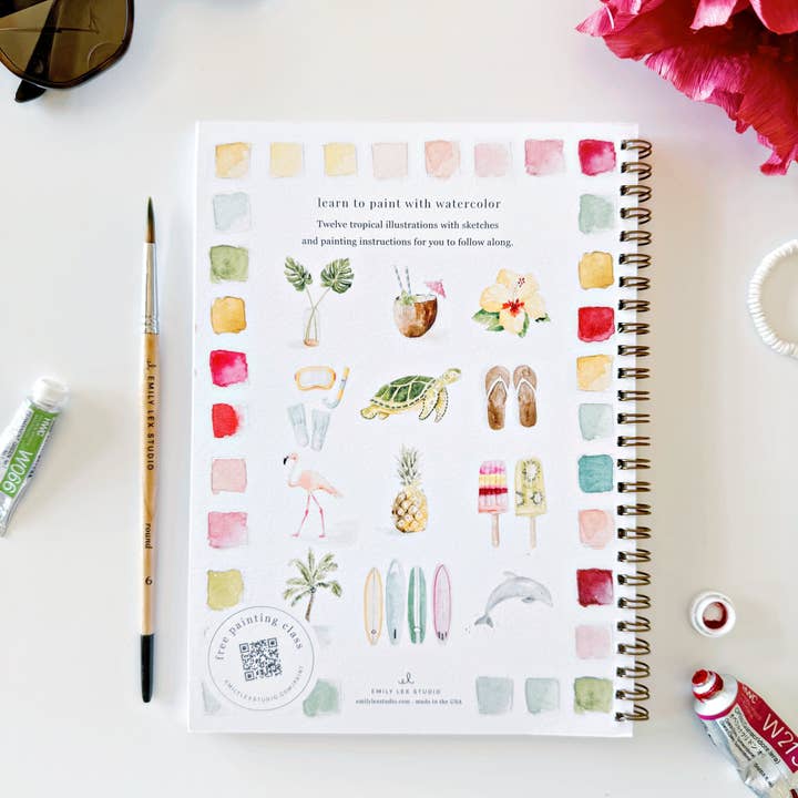 Watercolor Workbook | Tropical