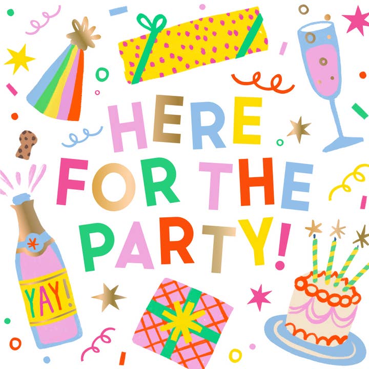 Cocktail Napkins | Here For The Party