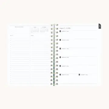 2026-2027 Small Softcover Weekly Simplified Planner | Blush Botanical