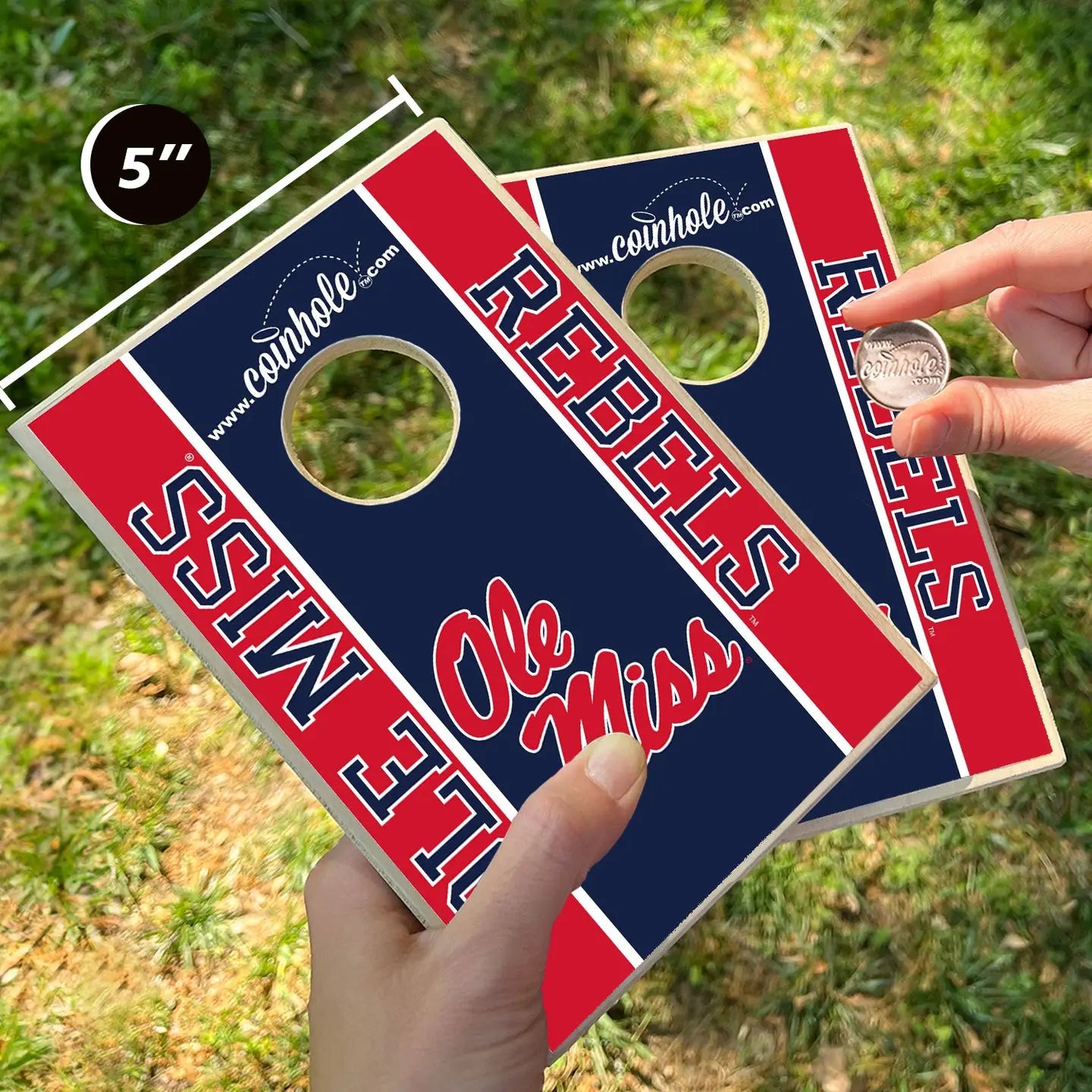 Coinhole Tabletop Game Set | Ole Miss