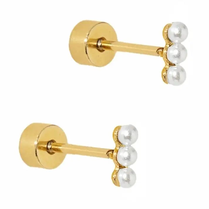 Screwback Stud Earrings | Janie Pearl