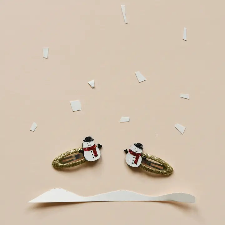 Clip Set | Snowman Glitter