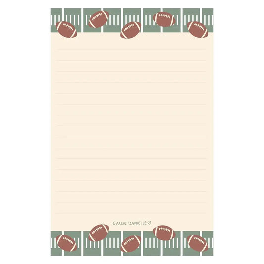 Football Game Day 4x6 Lined Notepad