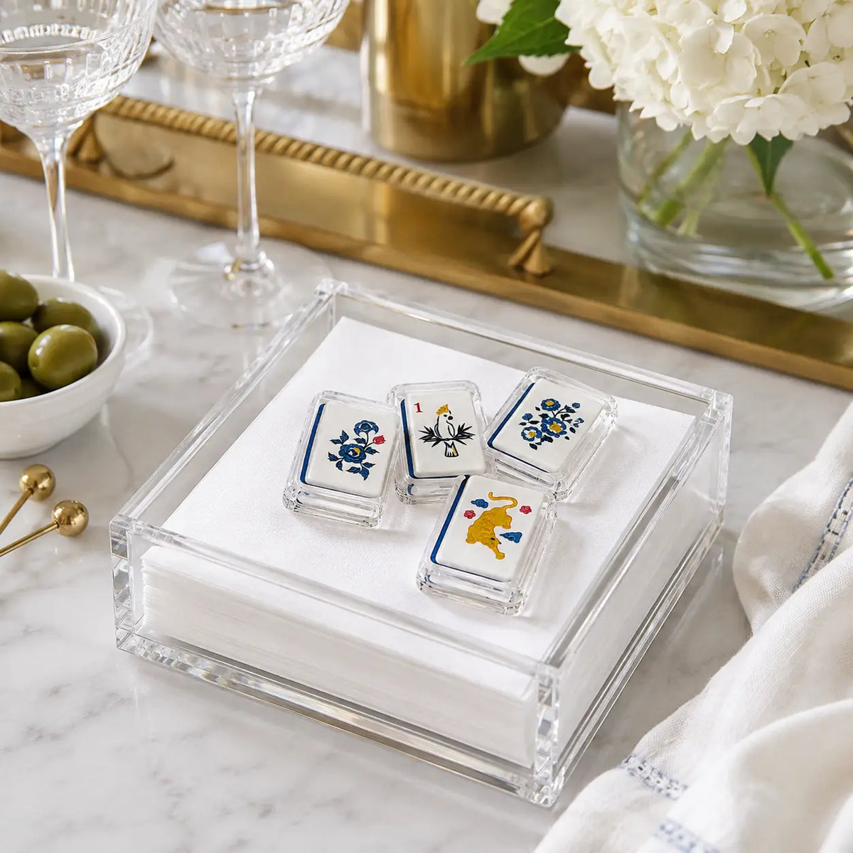Acrylic Napkin Weight | Mahjong 2