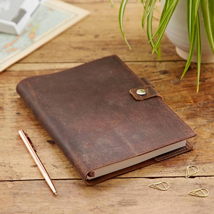 Buffalo Leather Refillable Journal | Brown