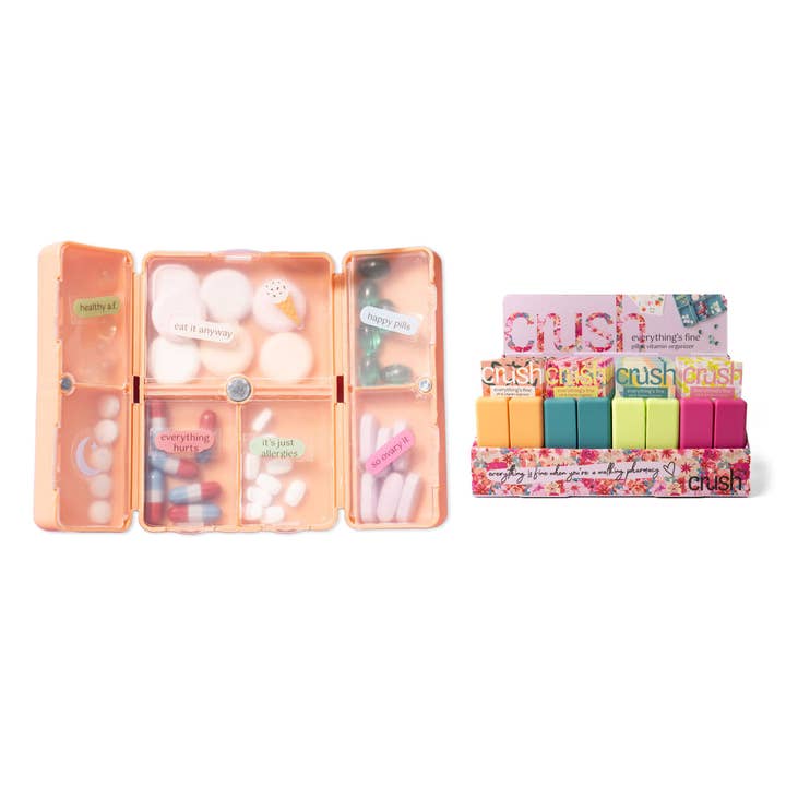Crush Everything's Fine Pill & Vitamin Case | Assorted Colors