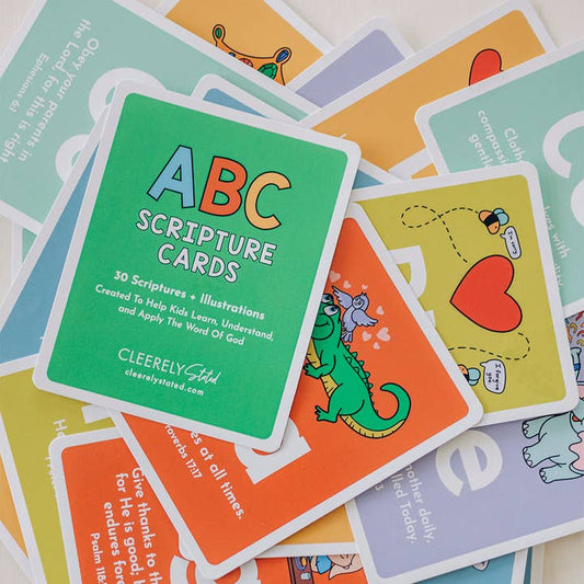 Abc Scripture Cards with Wooden Clipboard