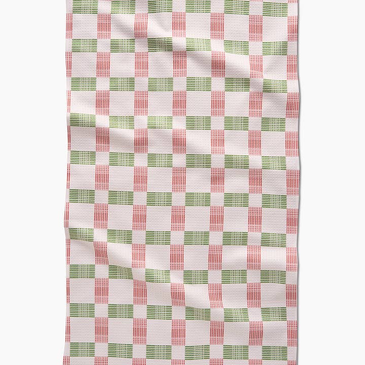 Tea Towel | Be Merry Plaid