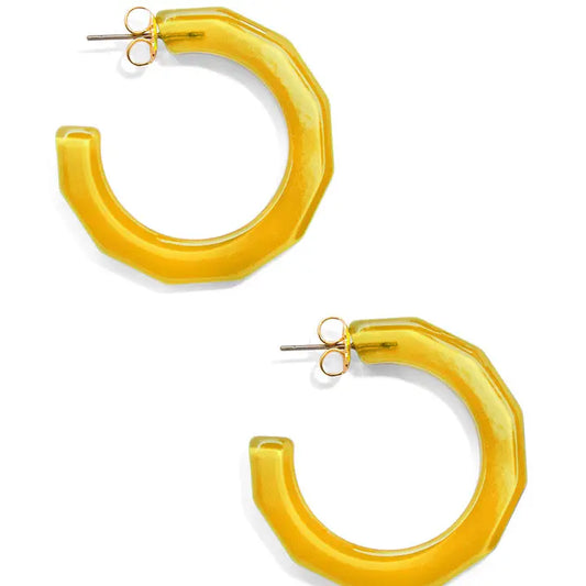 Small Textured Hoop Earring | Honey