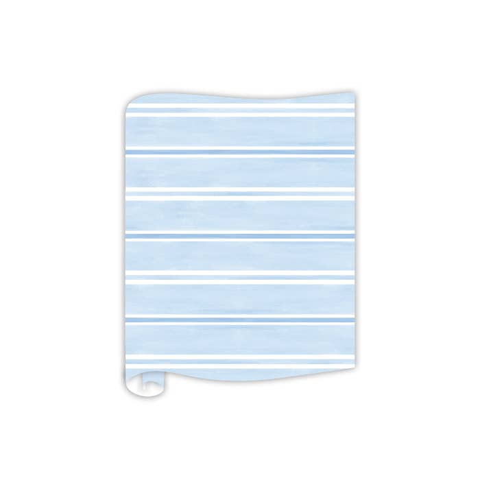 Table Runners - Watercolor Stripes French Blue