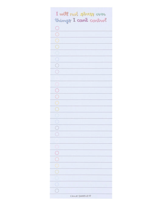 To-Do List Notepad | I Will Not Stress