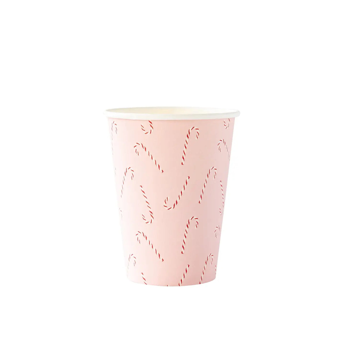 Whimsy Santa/Scattered Candy Cane Paper Party Cups
