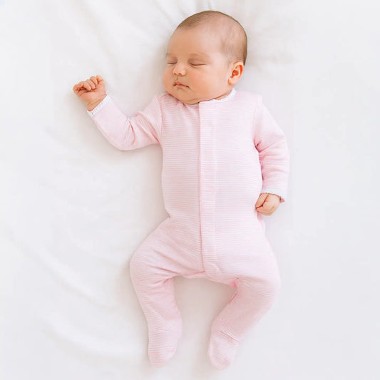 Footie | Pink Stripes