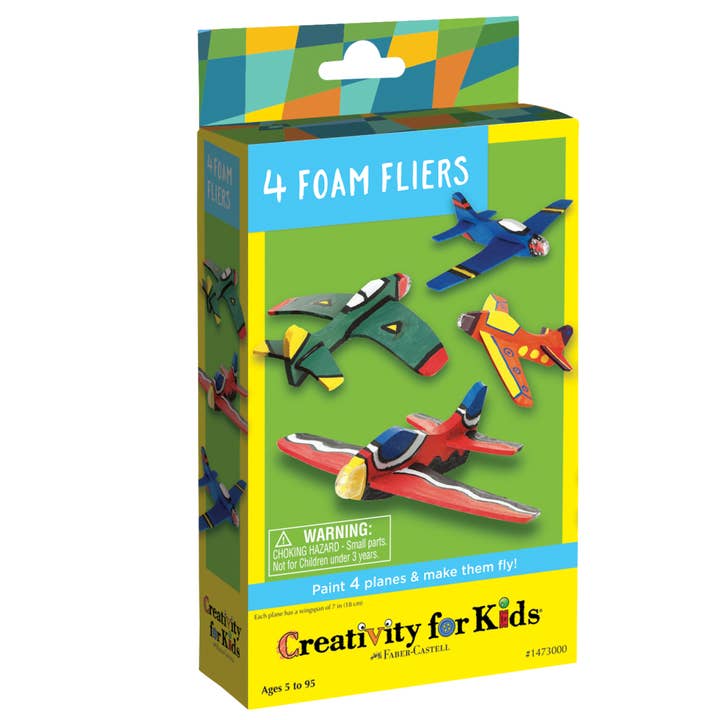 DIY Mini Craft Kit | 4 Foam Fliers Stunt Squadron
