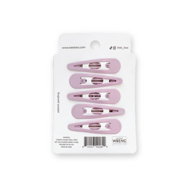 Teleties | Snap Clip | 6 Count | Technicolor Dreams