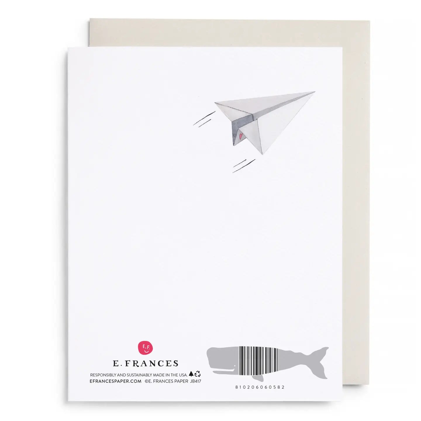 Greeting Card | Paper Airplane Love and Friendship