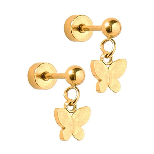 Screwback Stud Earrings | Millie Butterfly