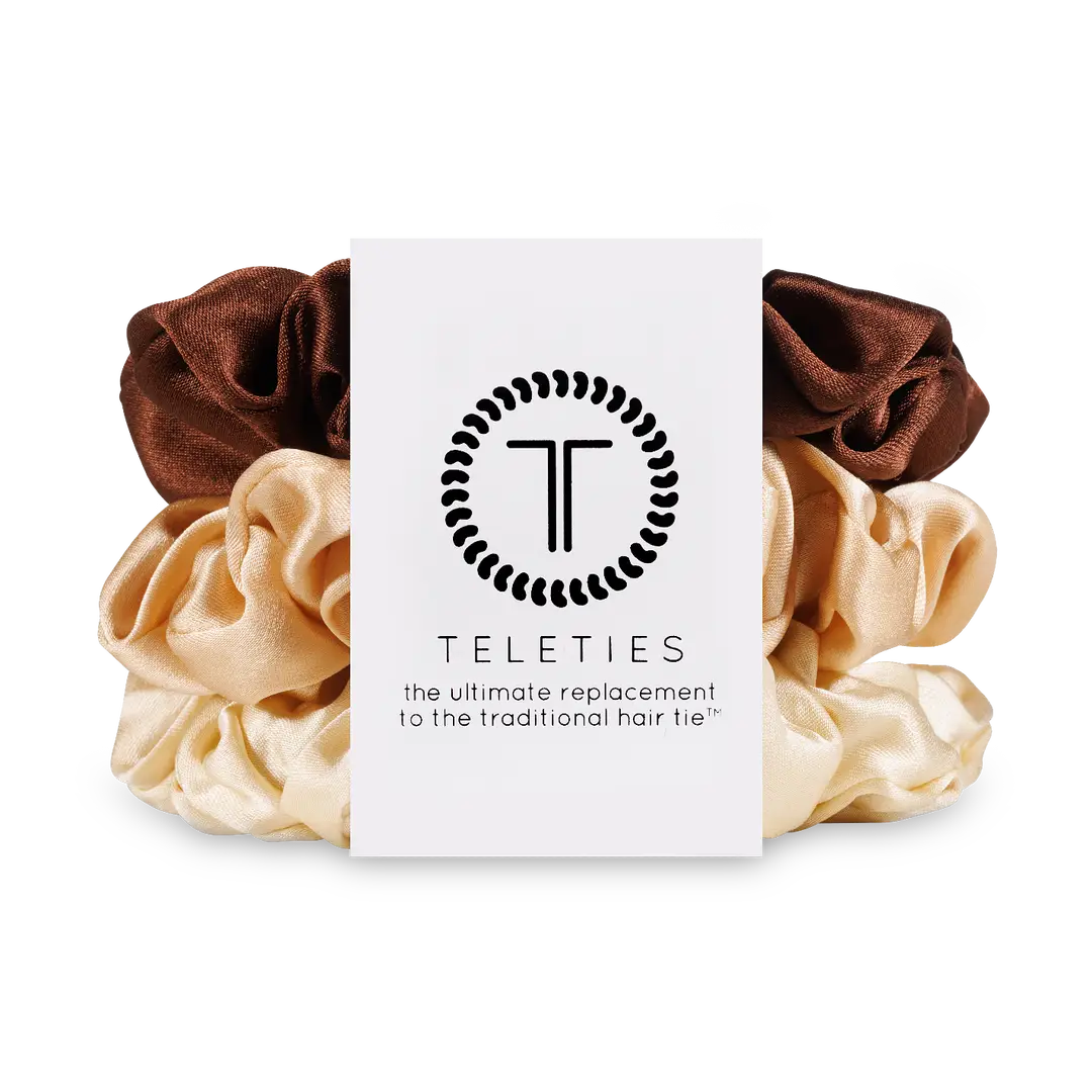 Teleties Silk Scrunchies | For the Love of Nudes | Large