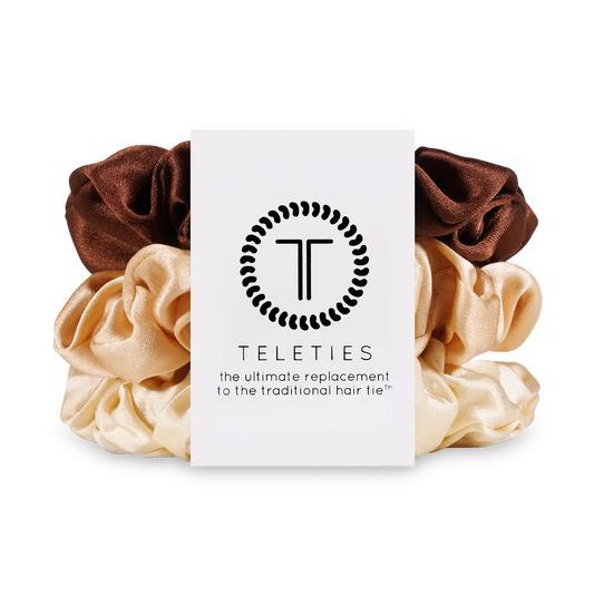 Teleties Silk Scrunchies | For the Love of Nudes | Large