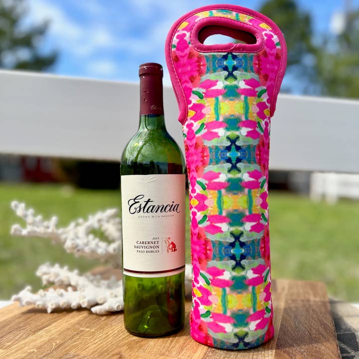Wine Sleeve | Laura Park | Pink Paradise