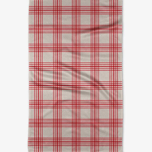 Tea Towel | Cranberry Stripes