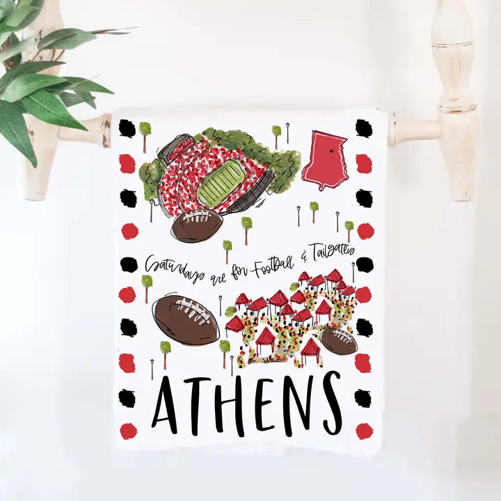 Athens Tea Towel