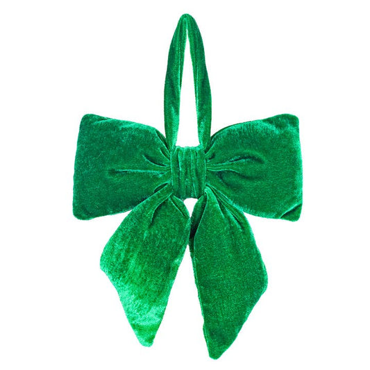 Evelyn Bow Ornament | Green