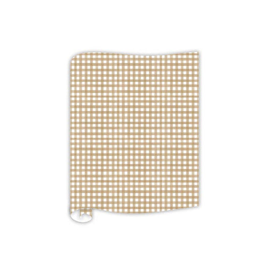 Table Runners - Brown Gingham Pattern