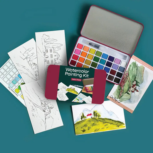 Italian Fields Watercolor Painting Kit