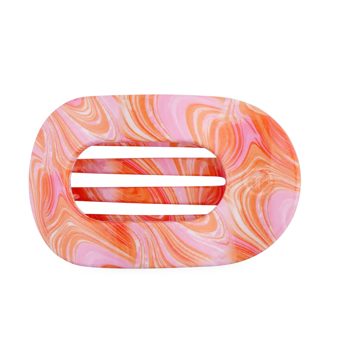 Teleties Flat Round Hair Clip | Just Keep Swimming | Assorted Sizes