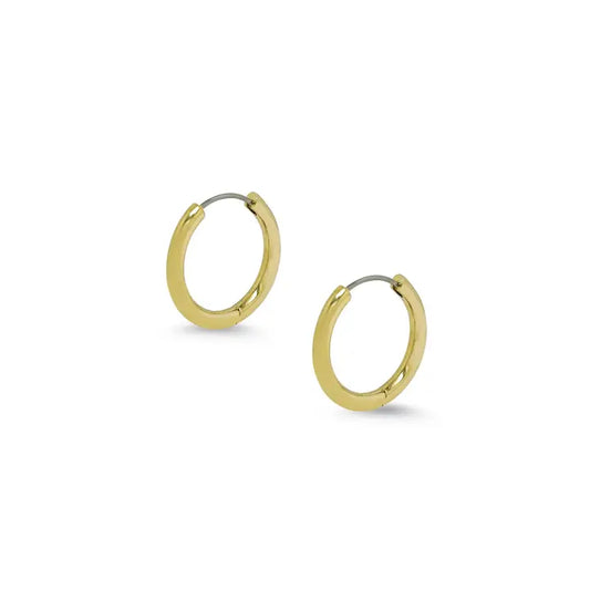 Tubular Hoop Earrings | Gold | Small