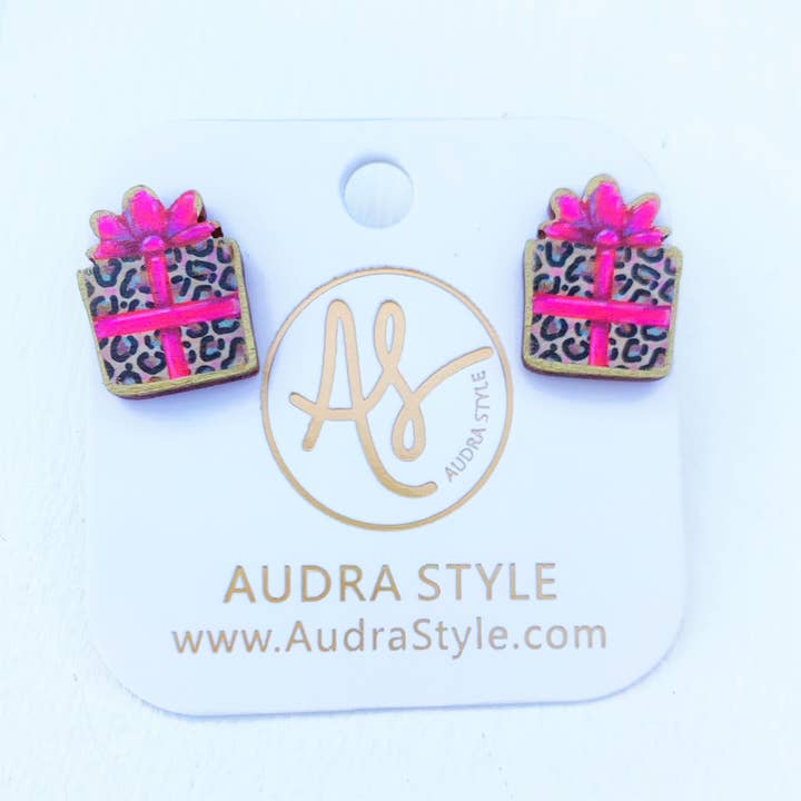Christmas Stud Earrings | Leopard Gifts