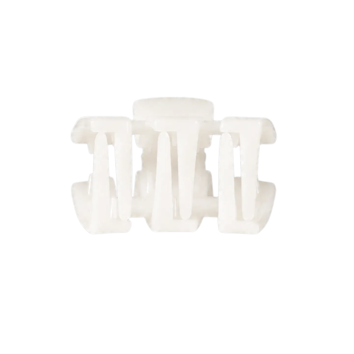 Petite Claw Clip | Coconut White
