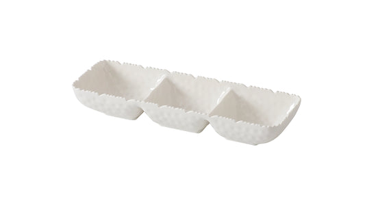 Melamine | 3 Section Serving Piece | Waves