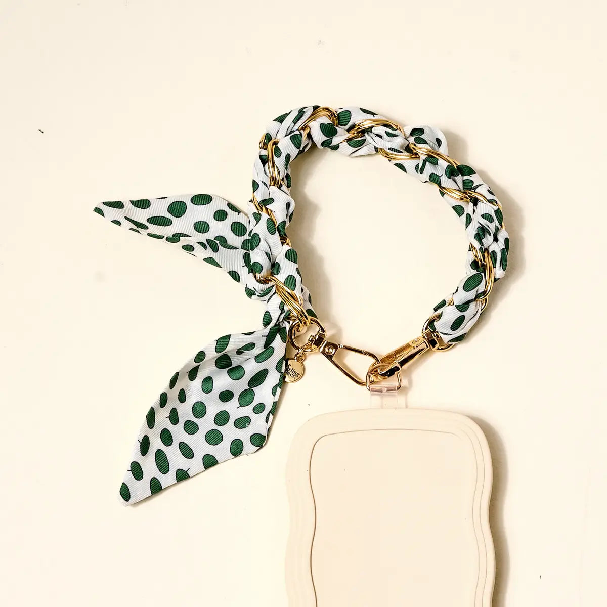 Call Me Later Phone Scarf | Olive Dot