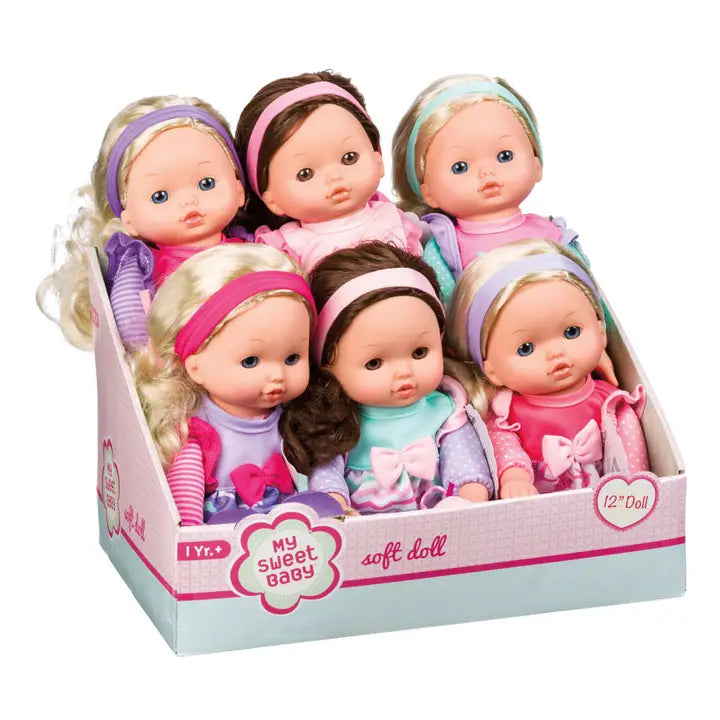 My Sweet Baby 12" Soft Bodied Doll | Assorted Styles