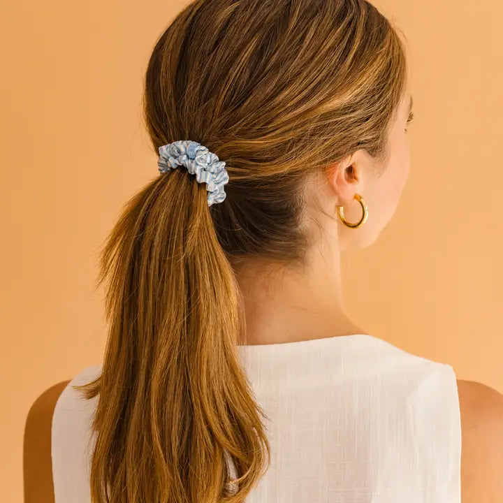 Teleties | Silk Scrunchies | Totally Turquoise | Small