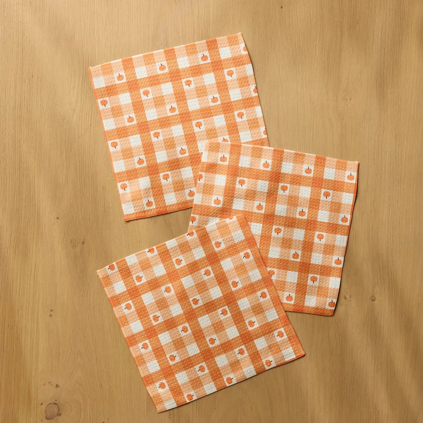 Dishcloth Set | Pumpkin Check