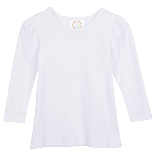 Girl's Long Sleeve Shirt - White