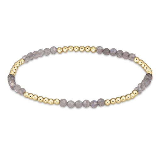 Blissful Pattern 2.5mm Bead Bracelet | Labradorite