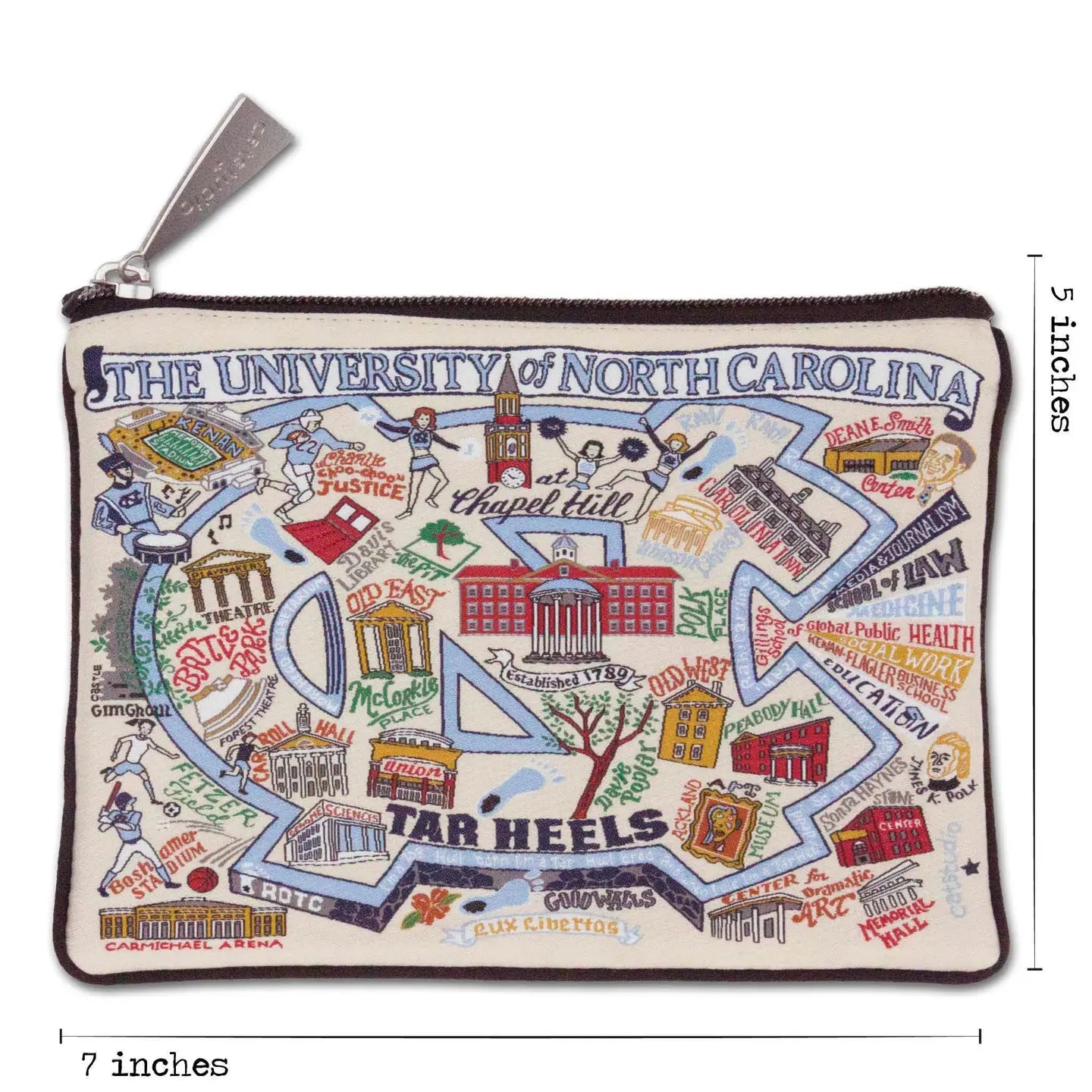 University of North Carolina Collegiate Zip Pouch