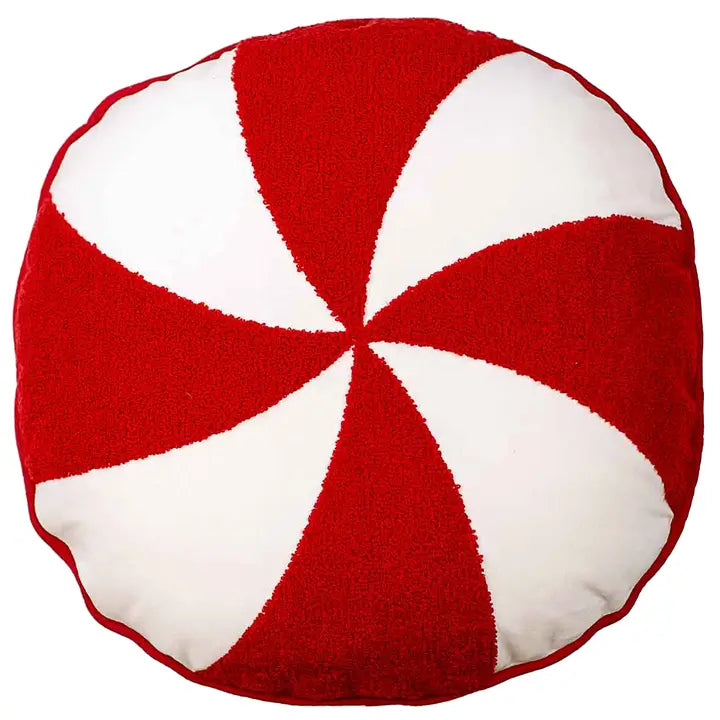 Pillow | Peppermint | White/Red