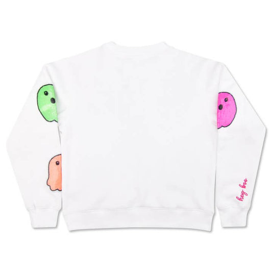Kids Boo Crew White Sweatshirt