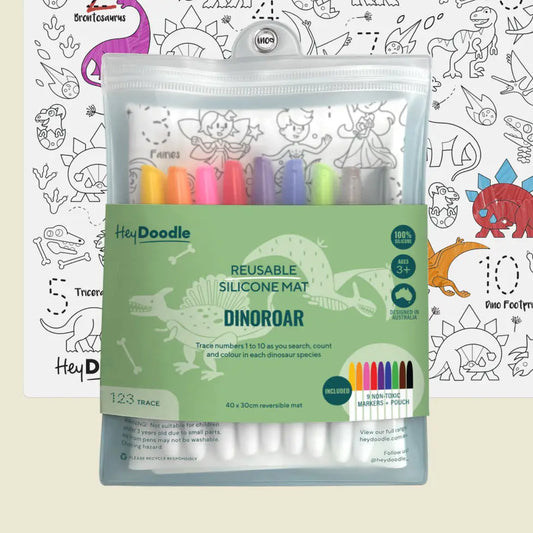 Classic Coloring & Doodle Mat | Dinoroar