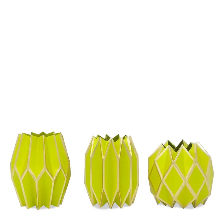 Paper Vase Wraps | Chartreuse