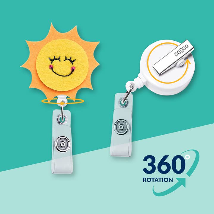 Sun | Nurse Badge Reel Holder