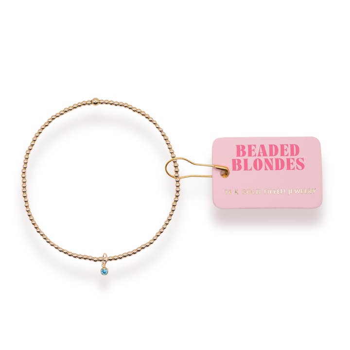 Birthstone Charm Bracelet | December