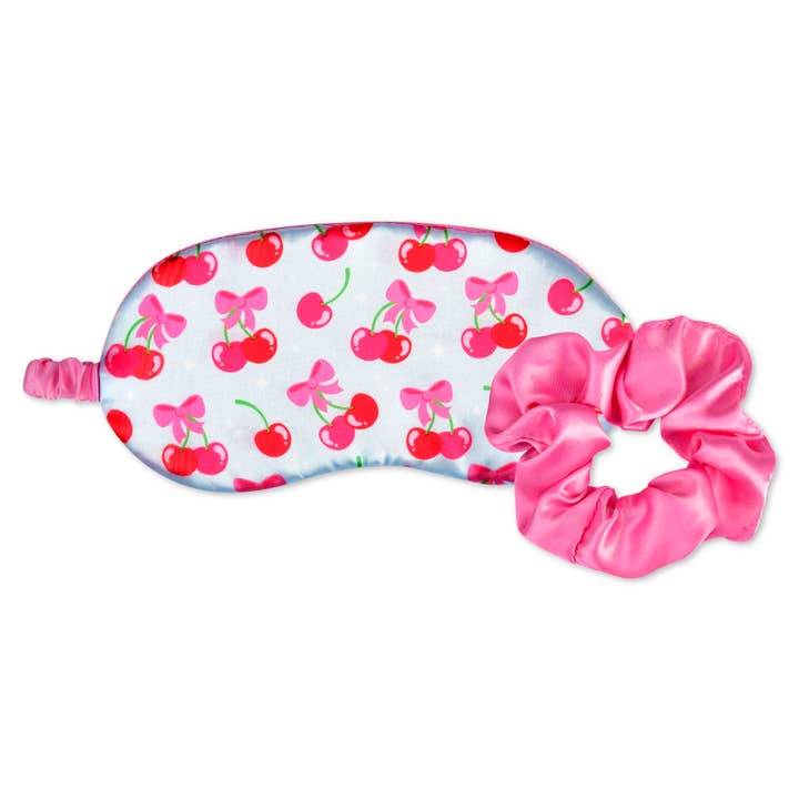 Eye Mask & Scrunchie Set | Cheerful Cherries